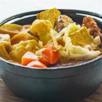 Curry Vegetable Tofu · Cauliflower, Carrot, Tomato, Eggplant, Burdock Protein, Mushroom, Fried Tofu, Okra.
Served w...