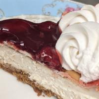 Gf - New York Style Cheesecake With Cherry Topping · Gluten Free!
