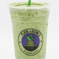 Green Smoothie · Kale, pineapple, banana, and coconut milk.