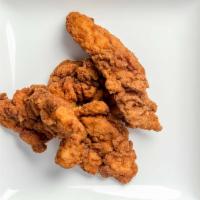 Chicken Tenders · Premium chicken tenders served with your choice of honey mustard or BBQ sauce.