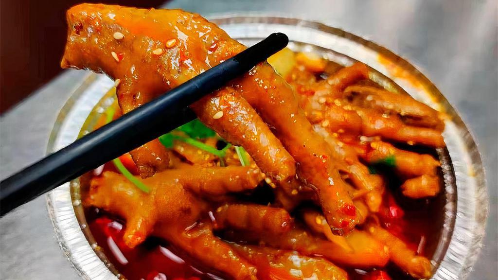 My Sassy Girl / 乐虾降龙爪爪 · Hot. Braised chicken feet, green pepper & Le Sia spicy sauce.