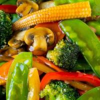Stir Fried Mixed Vegetables · Sauteed in brown sauce