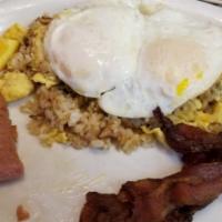 Two Eggs With Ham, Or Bacon, Or Sausage · 