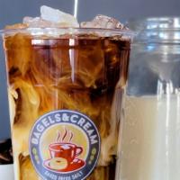 Iced Coffee · Try our fresh iced brew coffee! No artificial flavor.