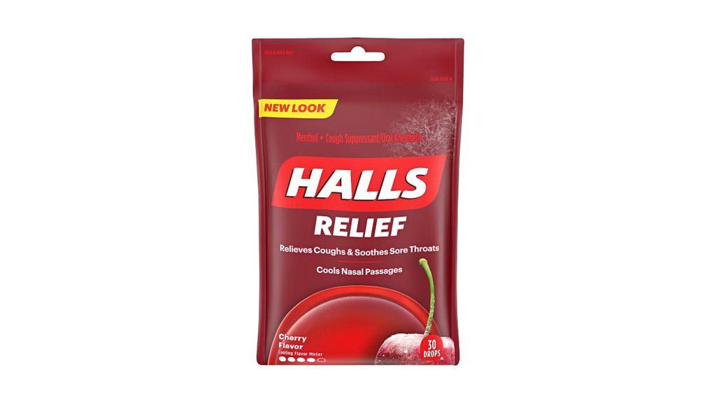 Halls Cough Drops Cherry 30 Count · 