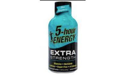 Five Hour Energy Extra Strength Blue Raspberry · 