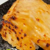 Miso Butter Fish · Grilled fish cod marinated 6oz in original white miso sauce*take times 15 - 20 minutes