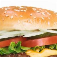Angus Beef Big Burger (1/3 Lb) · House sauce, leaf lettuce, Roma tomato, pickles, shaved onions and American cheese.