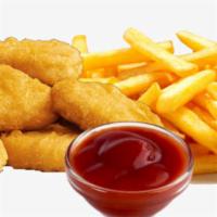 6 Piece Chicken Nuggets Meal · 6 Pieces of crunchy chicken nuggets with Fries and Drink