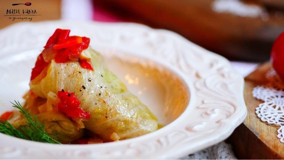 Golubtsy · Cabbage Leaves Stuffed with Ground Veal, Rice and Braised Vegetables. ( 2pc)