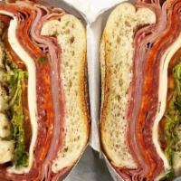 The Italian Sandwich · Ham, Genoa salami and provolone.