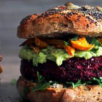 Veg-E-Licious Burger (Vegan) · Vegan. Veggie lovers favorite, veggie patty, house sauce, leaf lettuce, roma tomato, pickles...