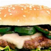 Spanish Beef Big Burger (1/3 Lb) · Habanero aioli, grilled jalapeno, leaf lettuce and pepper jack cheese.