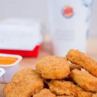6 Piece Chicken Nuggets Meal · 6 pieces of crunchy chicken nuggets with fries and drink.
