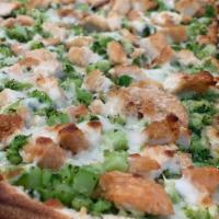 Chicken & Broccoli Pizza · Our 18