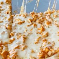 Halal Buffalo Chicken Pizza · Our 18