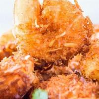 Coconut Shrimp (6) · SERVED WITH CHIPOTLE MAYO
