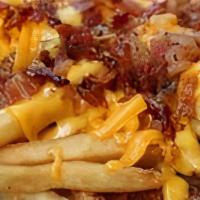 Bacon Cheese Fries · OUR THIN CUT FRIES SMOTHERED WITH CHOPPED BACON & CHEDDAR CHEESE SAUCE