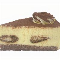 Tiramisu · Zabaione cream divided by three layers of espresso soaked sponge cake and dusted with cocoa ...