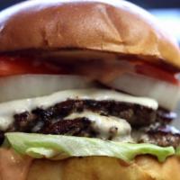 Majestic Burger With Cheese · 2 Freshly made 100% angus burgers seared on the grill served on a toasted brioche bun, lettu...