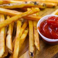 Fresh Cut Fries · Our fries are hand cut, washed  and made to order, shaken in salt
