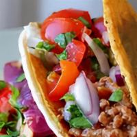 Avenger Beef Taco'S  · Taco served with Ground Beef, Cheese & Tomato Salsa