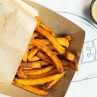 Sweet Potato Fries · super sweet, served with our maple dipping sauce