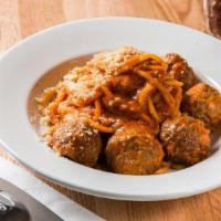 Spaghetti & Meatball · (beef and pork mixed)