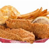 Cajun Style Fish Combo (2Pc) · Include biscuit and a small side.