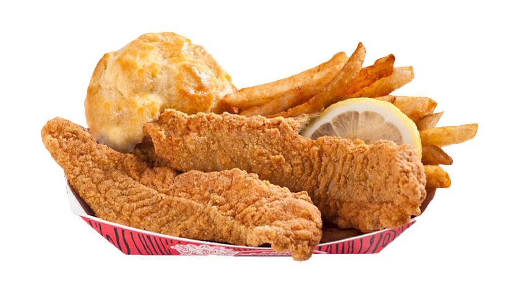 Cajun Style Fish Combo (2Pc) · Include biscuit and a small side.