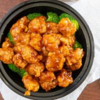 Sesame Chicken · Served with your choice of rice.