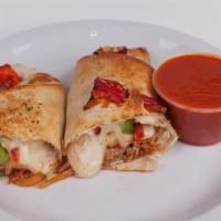 Sausage Roll · Sausage, peppers and onions, mozzarella cheese.