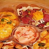 Poke Combination Platter · Please Choose 4 poke flavors. Spicy Mayo contains peanut sauce