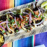 Carne Asada  · Grilled steak, guac, pico de gallo