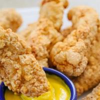 4 Piece Chicken  Tender · Juicy chicken tender seasoned  and fried to delicious perfection.

with your choice of dippi...