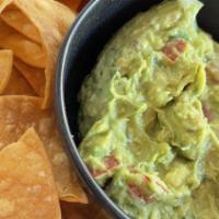 Chips With Guacamole · Home made tortilla chips and guacamole