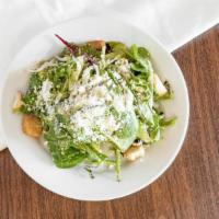 Caesar Salad · Mix green, fresh cheese,  dressing croûtons and chicken