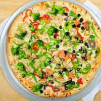 Chicken Broccoli Lover Pizza · Green pepper, red pepper, onion, chicken and fresh broccoli.