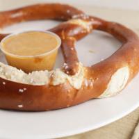 Giant Pretzel · With beer cheese spread.