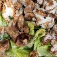 Cobb Salad · Romaine lettuce, grilled chicken. bacon, hard-boiled eggs, cucumber, avocado, cheddar cheese...