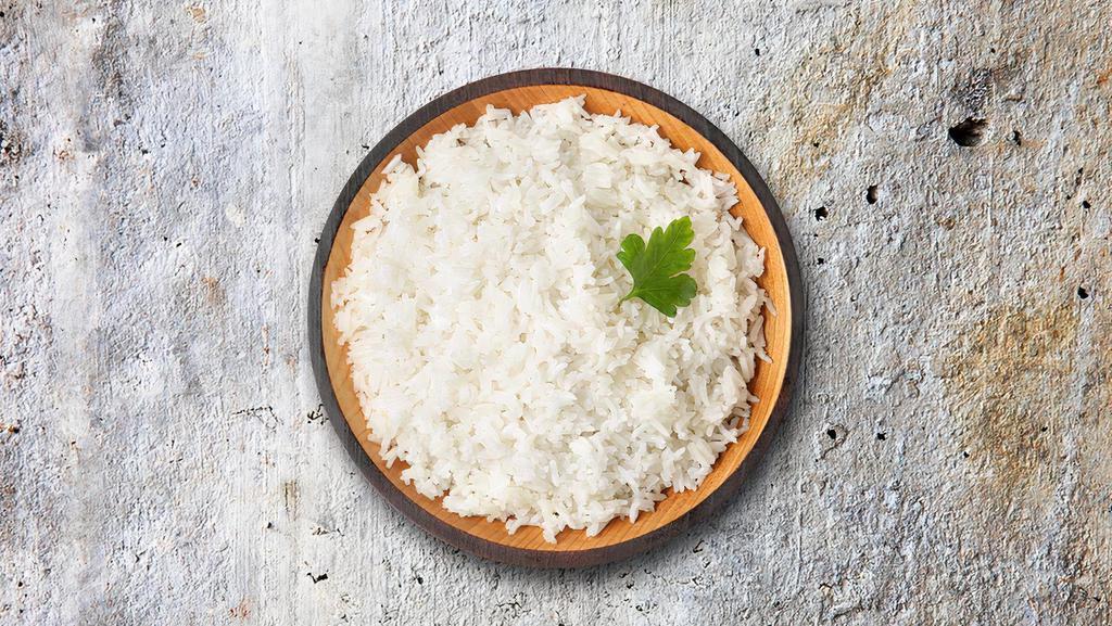 Basmati Rice · Aromatic Basmati rice steamed to perfection.