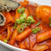  Tteok-Bokki(Spicy Rice Cakes) · Stir fried spicy rice cake, cabbage, and fish cake.