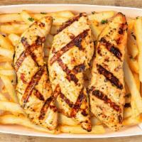 Small Grilled Fingers Basket (3 Pc) · 3 grilled fingers with your choice of one sauce and either classic or cajun fries.