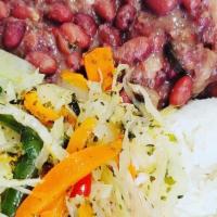 Stew Peas  Mini(Tuesday'S Only) · Stew peas served with white rice.