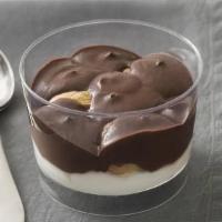 Profiteroles (Cup) · Cream puffs filled with vanilla cream and topped with chocolate cream