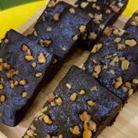 Walnut Brownies · Topped with walnuts