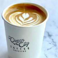 Honey Oat Latte  · A beautifully balanced concoction of espresso, honey, and oat milk. Served hot.