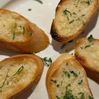 Garlic Bread · Bread topped with garlic olive oil parmesan cheese