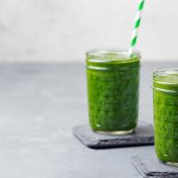 Heavenly Green Juice · Fresh juice made with Kale, spinach, cucumber, green apple, lemon, and ginger.