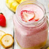 Strawberry Banana Smoothie · Fresh smoothie made with Strawberries and banana.